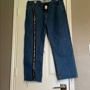 Ankle Jeans- Medium Blue Wash